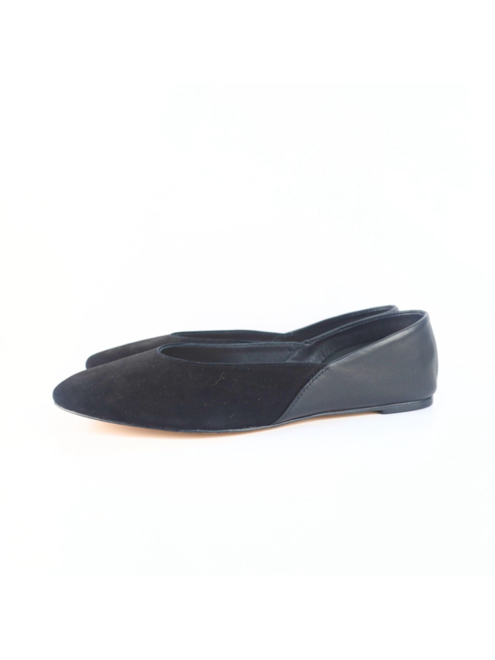Botkier Britt Suede Flats Women Black 7.5- 0312